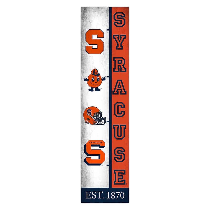 Syracuse Orange 6" x 24" Progression Wood Sign