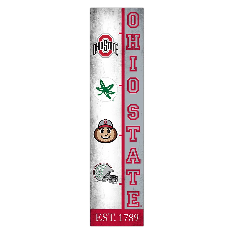 Ohio State Buckeyes 6" x 24" Progression Wood Sign