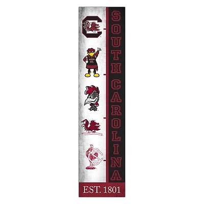 South Carolina Gamecocks 6" x 24" Progression Wood Sign