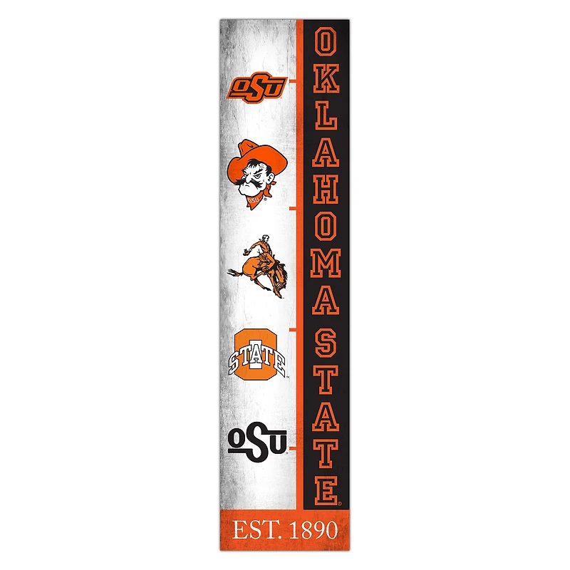 Oklahoma State Cowboys 6" x 24" Progression Wood Sign