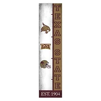 Texas State Bobcats 6" x 24" Progression Wood Sign