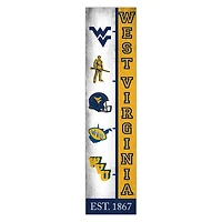 West Virginia Mountaineers 6" x 24" Progression Wood Sign