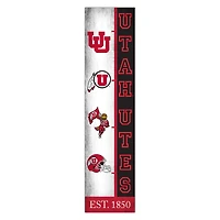 Utah Utes 6" x 24" Progression Wood Sign