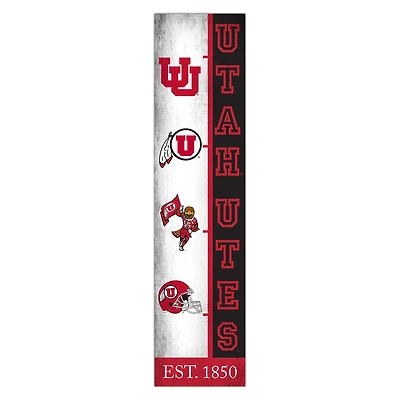 Utah Utes 6" x 24" Progression Wood Sign