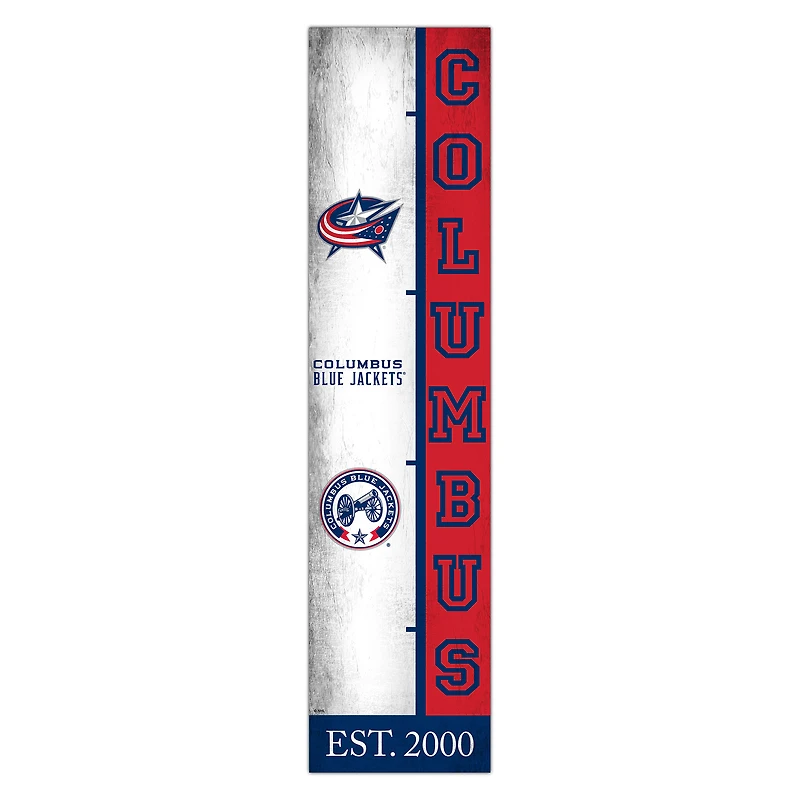 Columbus Blue Jackets 6" x 24" Progression Wood Sign