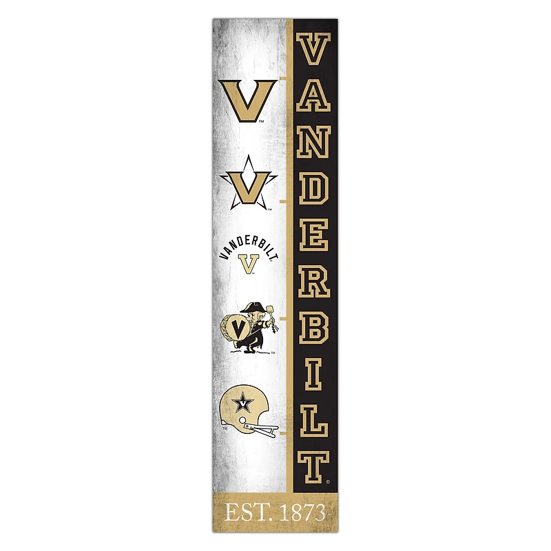 Vanderbilt Commodores 6" x 24" Progression Wood Sign