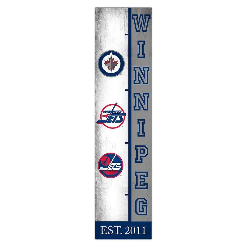 Winnipeg Jets 6" x 24" Progression Wood Sign