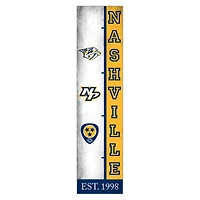 Nashville Predators 6" x 24" Progression Wood Sign