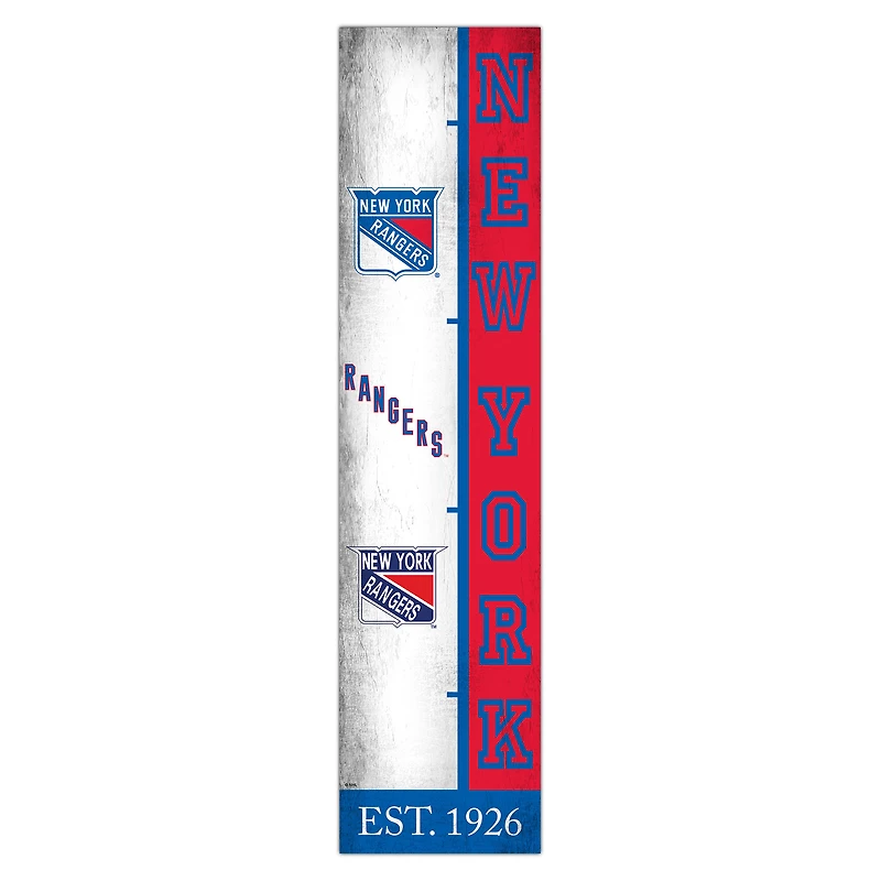 New York Rangers 6" x 24" Progression Wood Sign