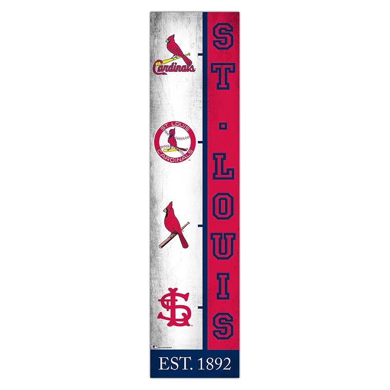 St. Louis Cardinals 6" x 24" Progression Wood Sign
