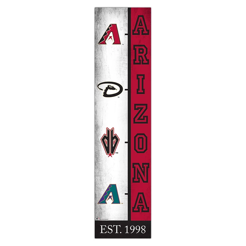 Arizona Diamondbacks 6" x 24" Progression Wood Sign