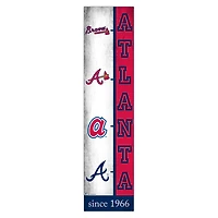 Atlanta Braves 6" x 24" Progression Wood Sign
