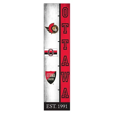 Ottawa Senators 6" x 24" Progression Wood Sign