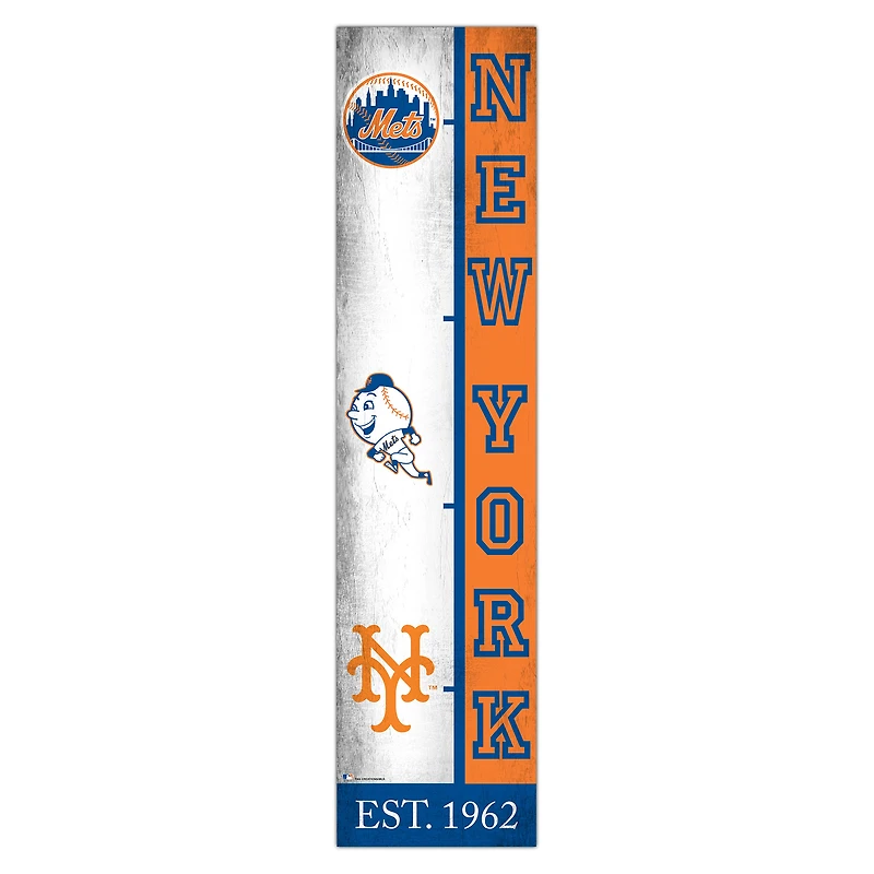 New York Mets 6" x 24" Progression Wood Sign