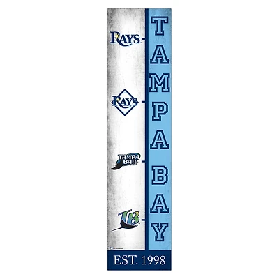 Tampa Bay Rays 6" x 24" Progression Wood Sign
