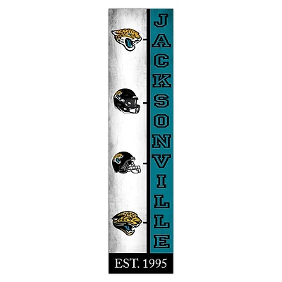 Jacksonville Jaguars 6" x 24" Progression Wood Sign