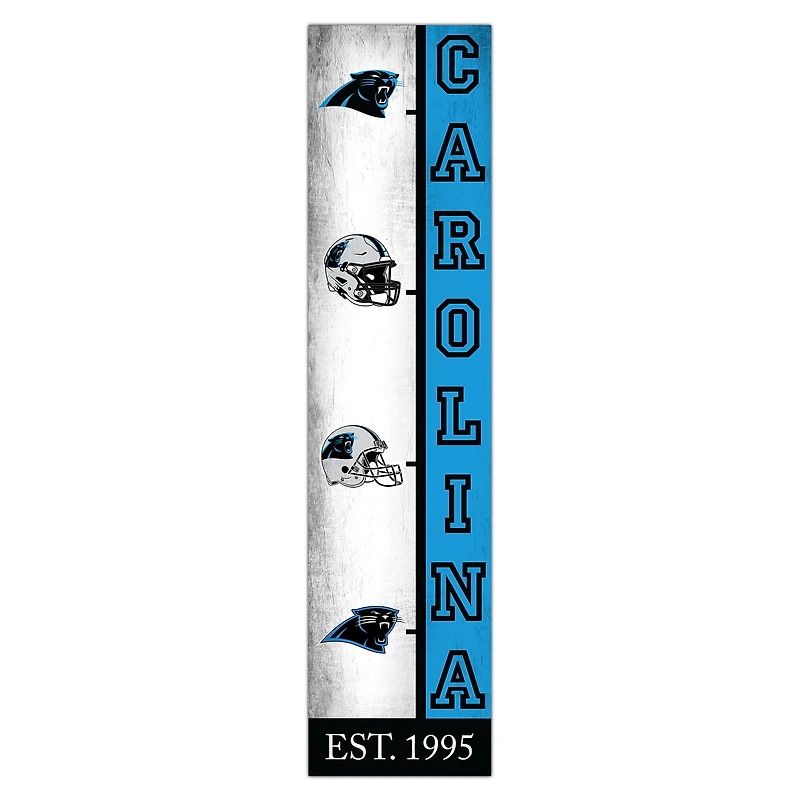 Carolina Panthers 6" x 24" Progression Wood Sign