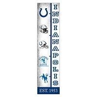 Indianapolis Colts 6" x 24" Progression Wood Sign
