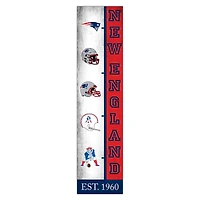 New England Patriots 6" x 24" Progression Wood Sign