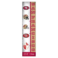 San Francisco 49ers 6" x 24" Progression Wood Sign