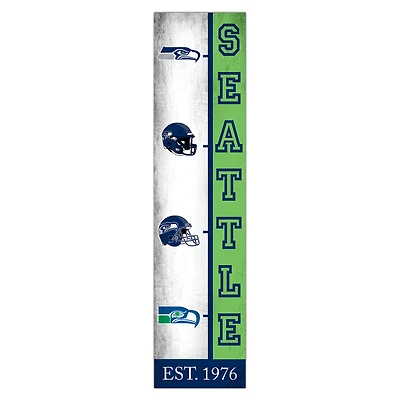 Seattle Seahawks 6" x 24" Progression Wood Sign
