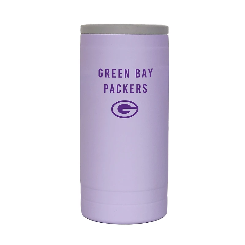 Green Bay Packers 12oz. Lavender Soft Touch Slim Coolie