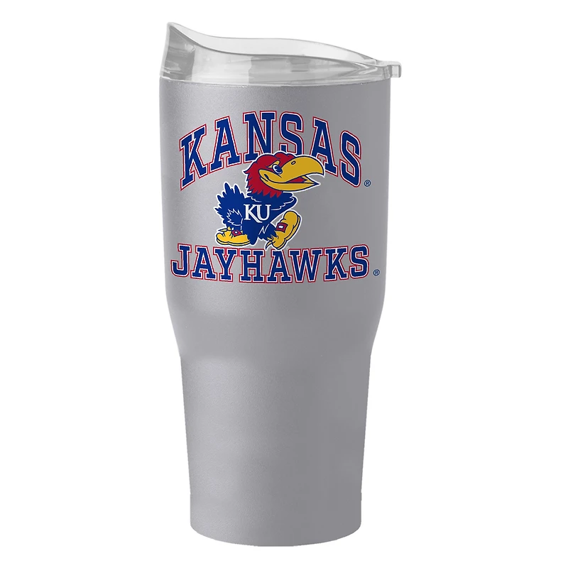 Kansas Jayhawks 30oz. Stone Powder Coat Tumbler