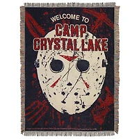 The Northwest Group Jason Voorhees Friday the 13th 48" x 60" Welcome To Camp Tapestry Throw Blanket
