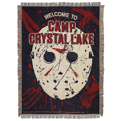 The Northwest Group Jason Voorhees Friday the 13th 48" x 60" Welcome To Camp Tapestry Throw Blanket