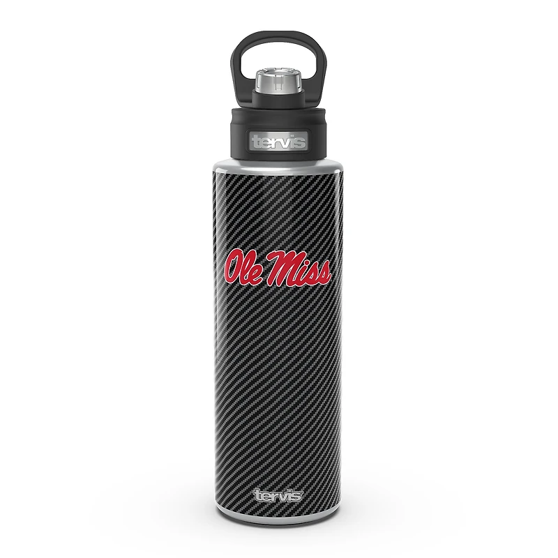 Tervis Ole Miss Rebels 40oz. Carbon Fiber Wide Mouth Water Bottle