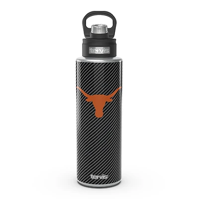 Tervis Texas Longhorns 40oz. Carbon Fiber Wide Mouth Water Bottle