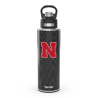 Tervis Nebraska Huskers 40oz. Carbon Fiber Wide Mouth Water Bottle