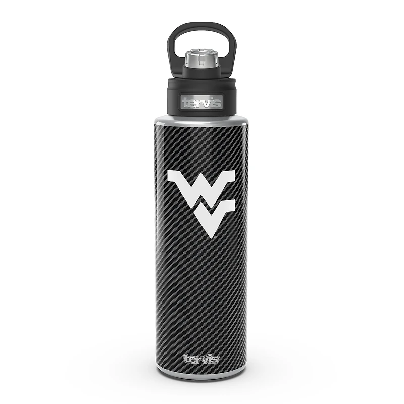 Tervis West Virginia Mountaineers 40oz. Carbon Fiber Wide Mouth Water Bottle