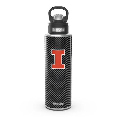 Tervis Illinois Fighting Illini 40oz. Carbon Fiber Wide Mouth Water Bottle