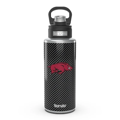 Tervis Arkansas Razorbacks 32oz. Carbon Fiber Wide Mouth Water Bottle