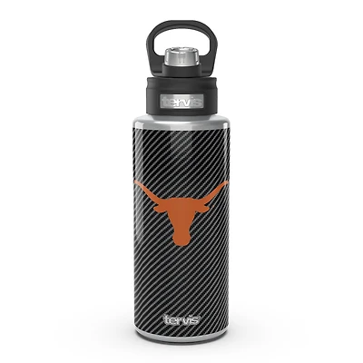 Tervis Texas Longhorns 32oz. Carbon Fiber Wide Mouth Water Bottle