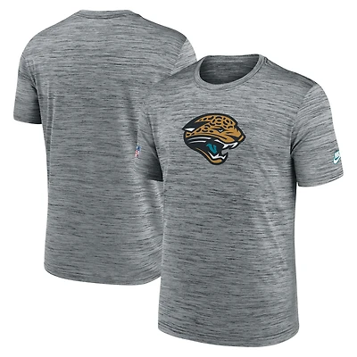 Men's Nike Gray Jacksonville Jaguars Sideline Velocity Throwback Logo Dri-FIT T-Shirt