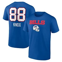 Men's Dawson Knox Royal Buffalo Bills Team Wordmark Player Name & Number T-Shirt