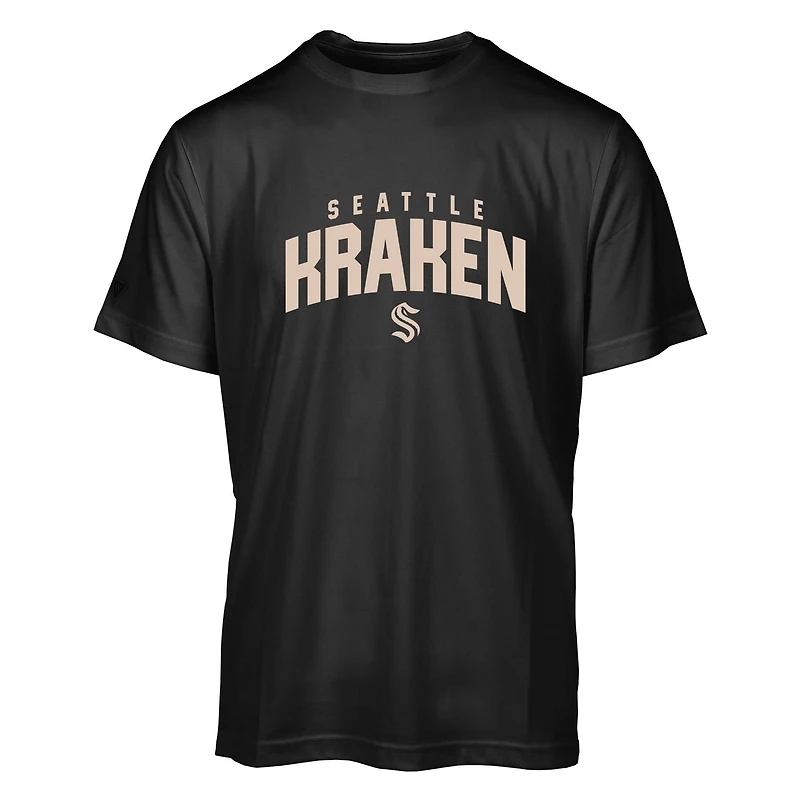 Men's Levelwear Black Seattle Kraken Anthem Performance T-Shirt