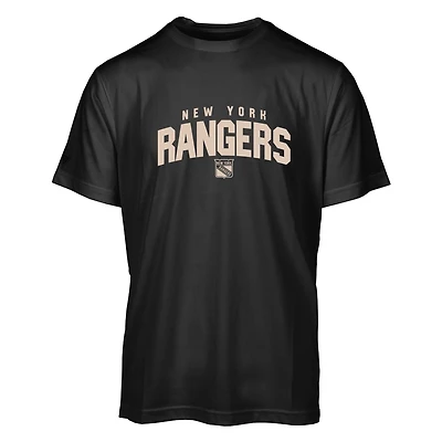 Men's Levelwear Black New York Rangers Anthem Performance T-Shirt