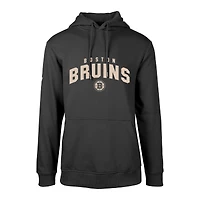 Men's Levelwear Black Boston Bruins Podium Pullover Hoodie