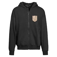 Men's Levelwear Black Vegas Golden Knights Uphill Full-Zip Hoodie