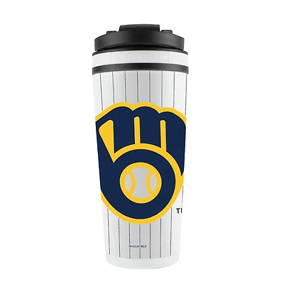 Milwaukee Brewers 26oz. 4D Stainless Steel Shaker Bottle