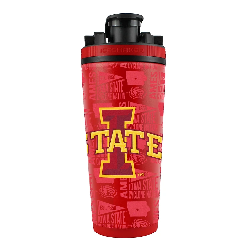 Iowa State Cyclones 26oz. 4D Stainless Steel Shaker Bottle