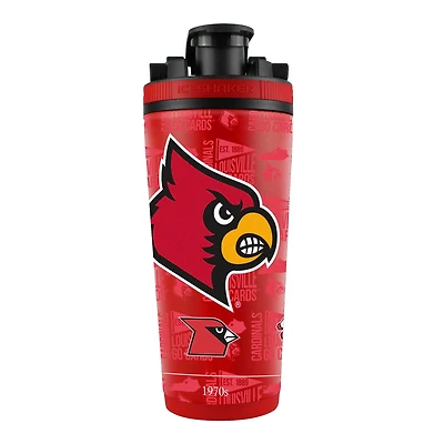 Louisville Cardinals 26oz. 4D Stainless Steel Shaker Bottle