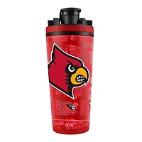 Louisville Cardinals 26oz. 4D Stainless Steel Shaker Bottle