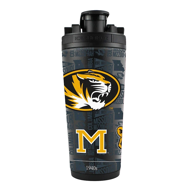 Missouri Tigers 26oz. 4D Stainless Steel Shaker Bottle