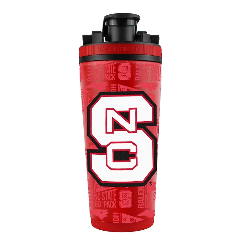 NC State Wolfpack 26oz. 4D Stainless Steel Shaker Bottle