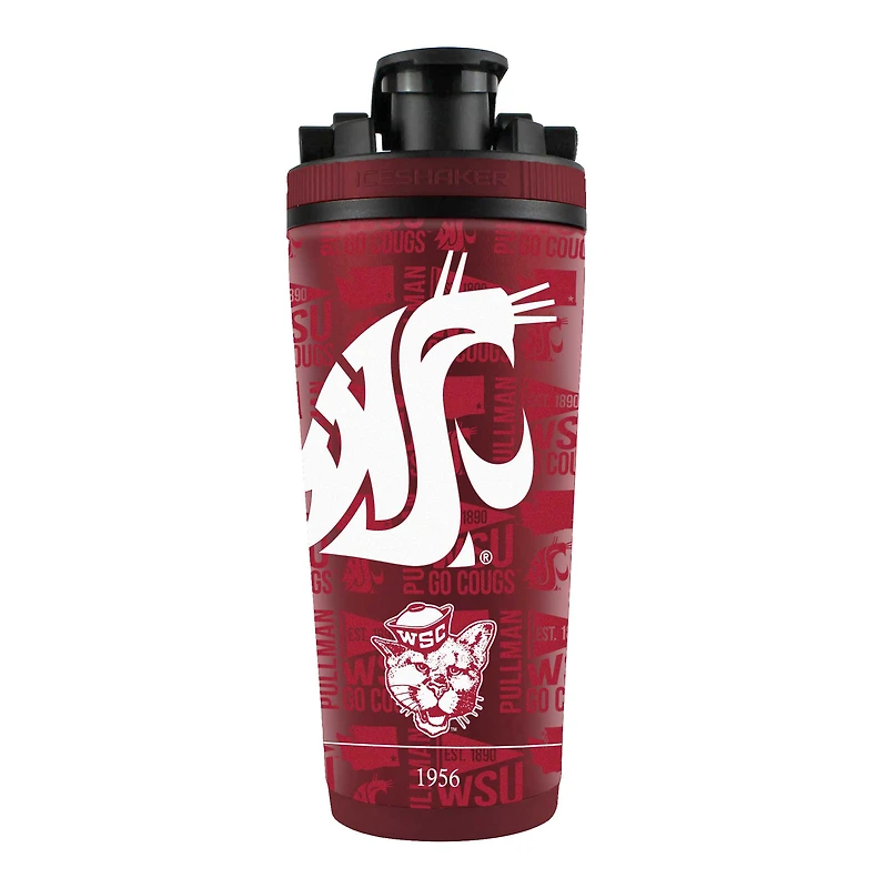 Washington State Cougars 26oz. 4D Stainless Steel Shaker Bottle