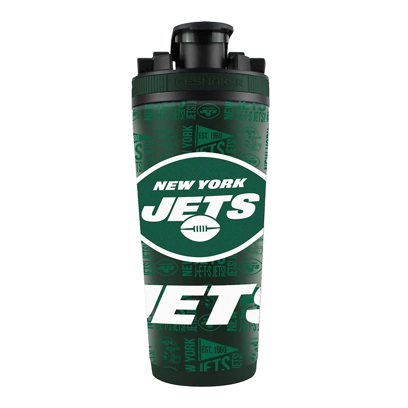 New York Jets 26oz. 4D Stainless Steel Shaker Bottle